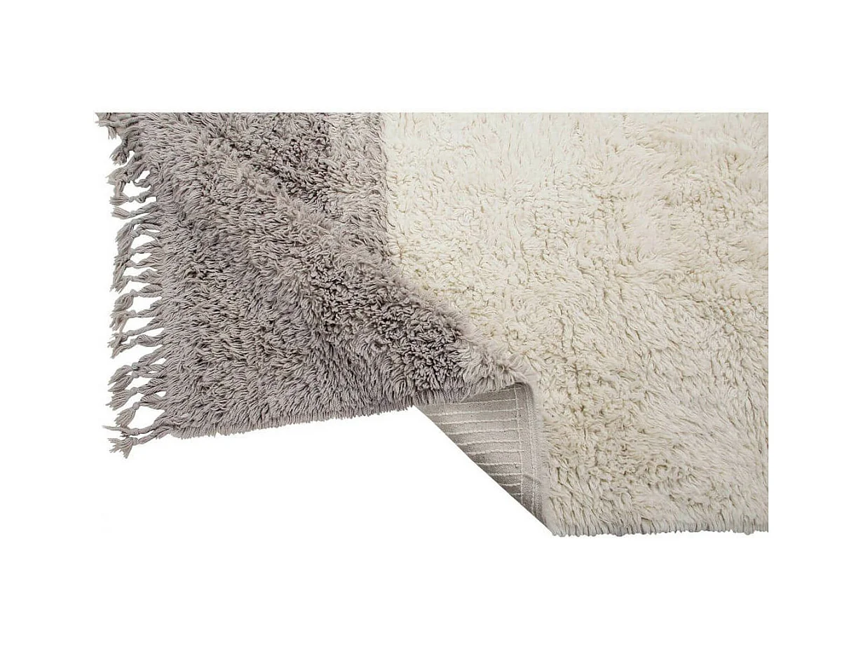 Tapis en laine lavable en machine dégradé avec franges Sound Lorena Canals Rectangulaire D