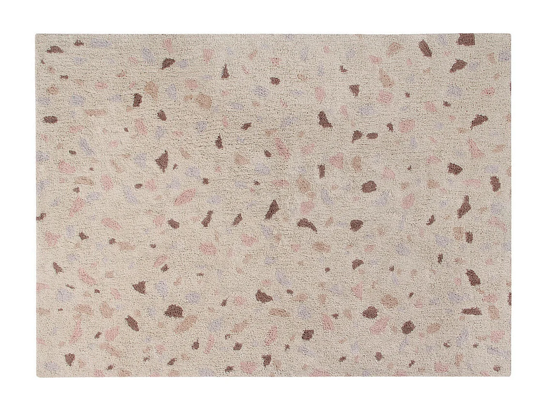 Tapis moderne en coton Terrazzo Lorena Canals Rectangulaire Design Fait main Tapis lavable