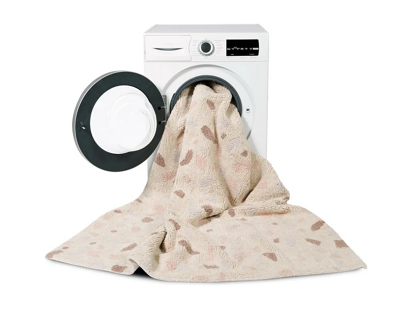 Tapis moderne en coton Terrazzo Lorena Canals Rectangulaire Design Fait main Tapis lavable