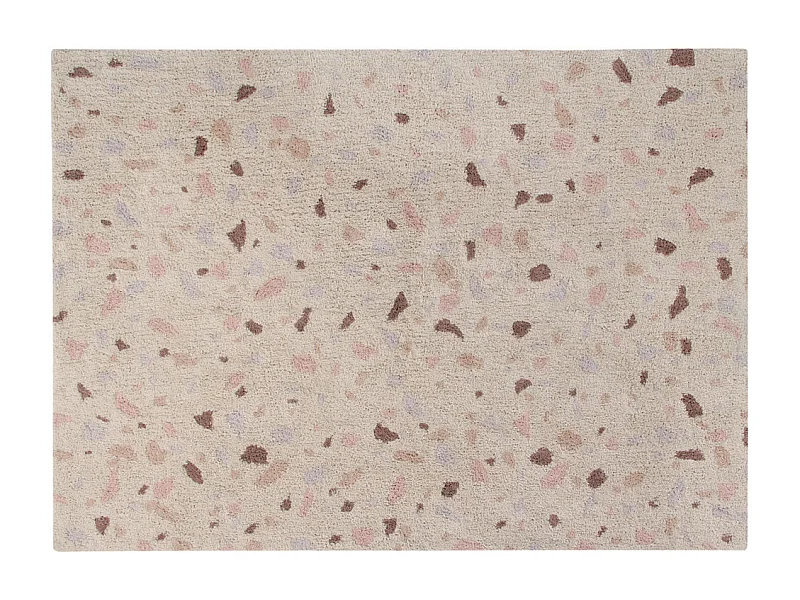 Tapis moderne en coton Terrazzo Lorena Canals Rectangulaire Design Fait main Tapis lavable