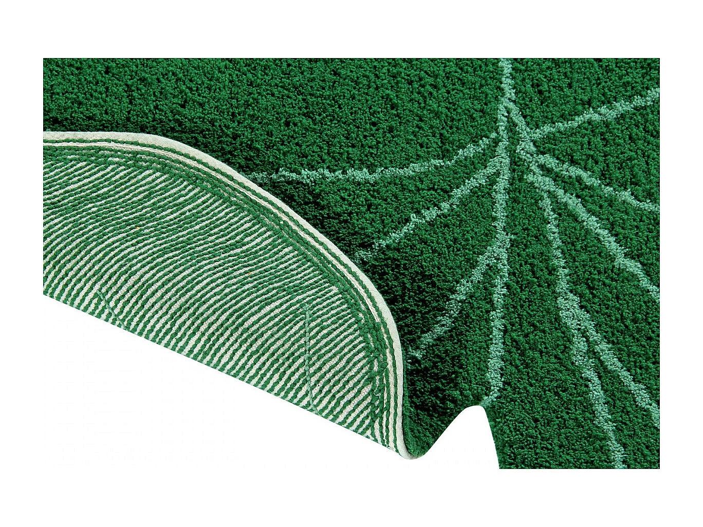 Tapis en forme de feuille pour salon Monstera Lorena Canals Originale Naturel Fait main Ta