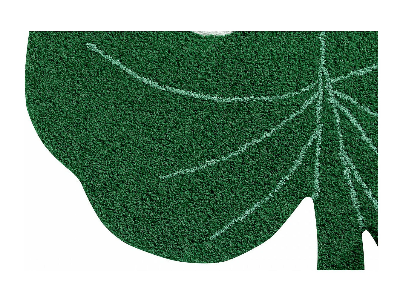 Tapis en forme de feuille pour salon Monstera Lorena Canals Originale Naturel Fait main Ta