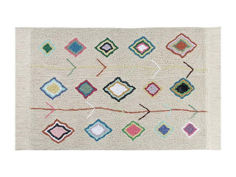 Alfombra de algodón - Estilo bereber - Colorido - 240 x 170 cm