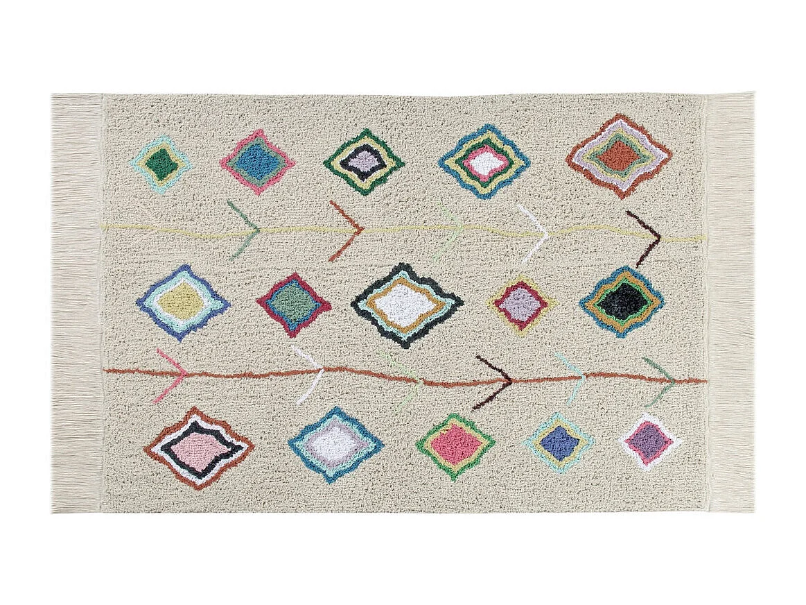 Alfombra de algodón - Estilo bereber - Colorido - 240 x 170 cm