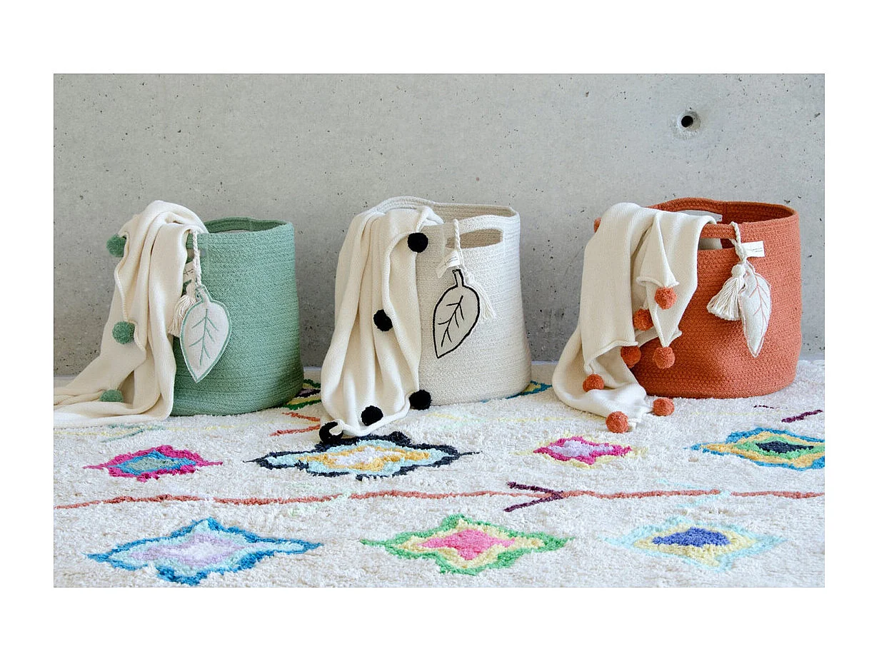 Alfombra de algodón - Estilo bereber - Colorido - 240 x 170 cm