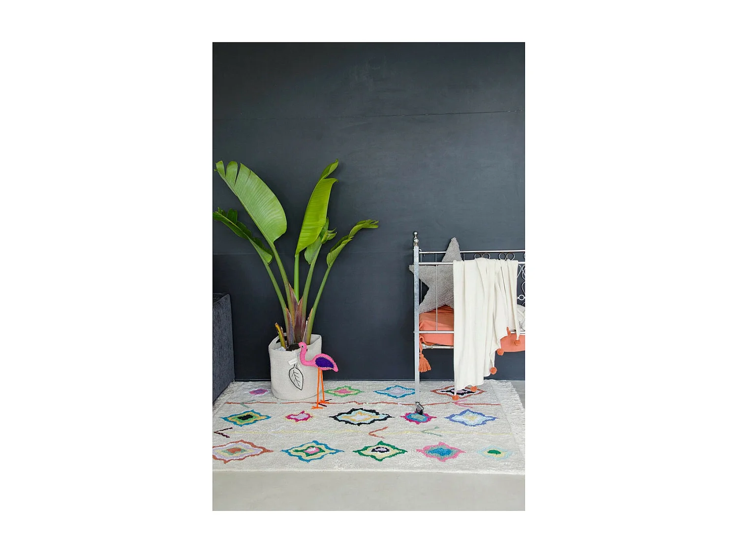 Alfombra de algodón - Estilo bereber - Colorido - 240 x 170 cm