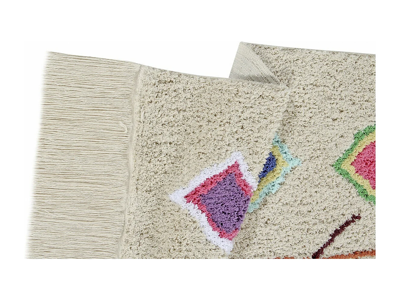 Alfombra de algodón - Estilo bereber - Colorido - 240 x 170 cm