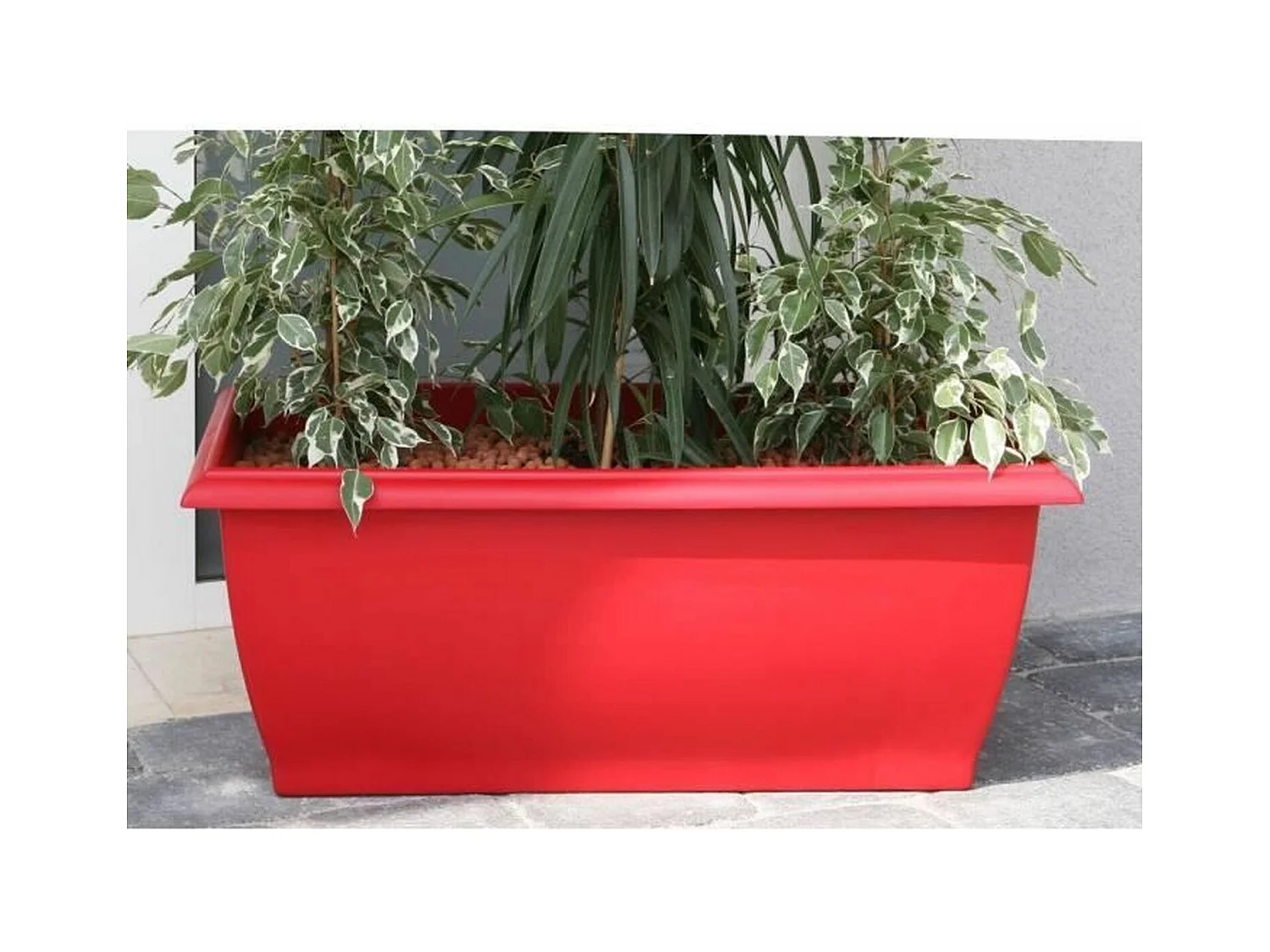 Jardinière Evolution - 80 x 40 x 32 cm - 64 L - Rouge