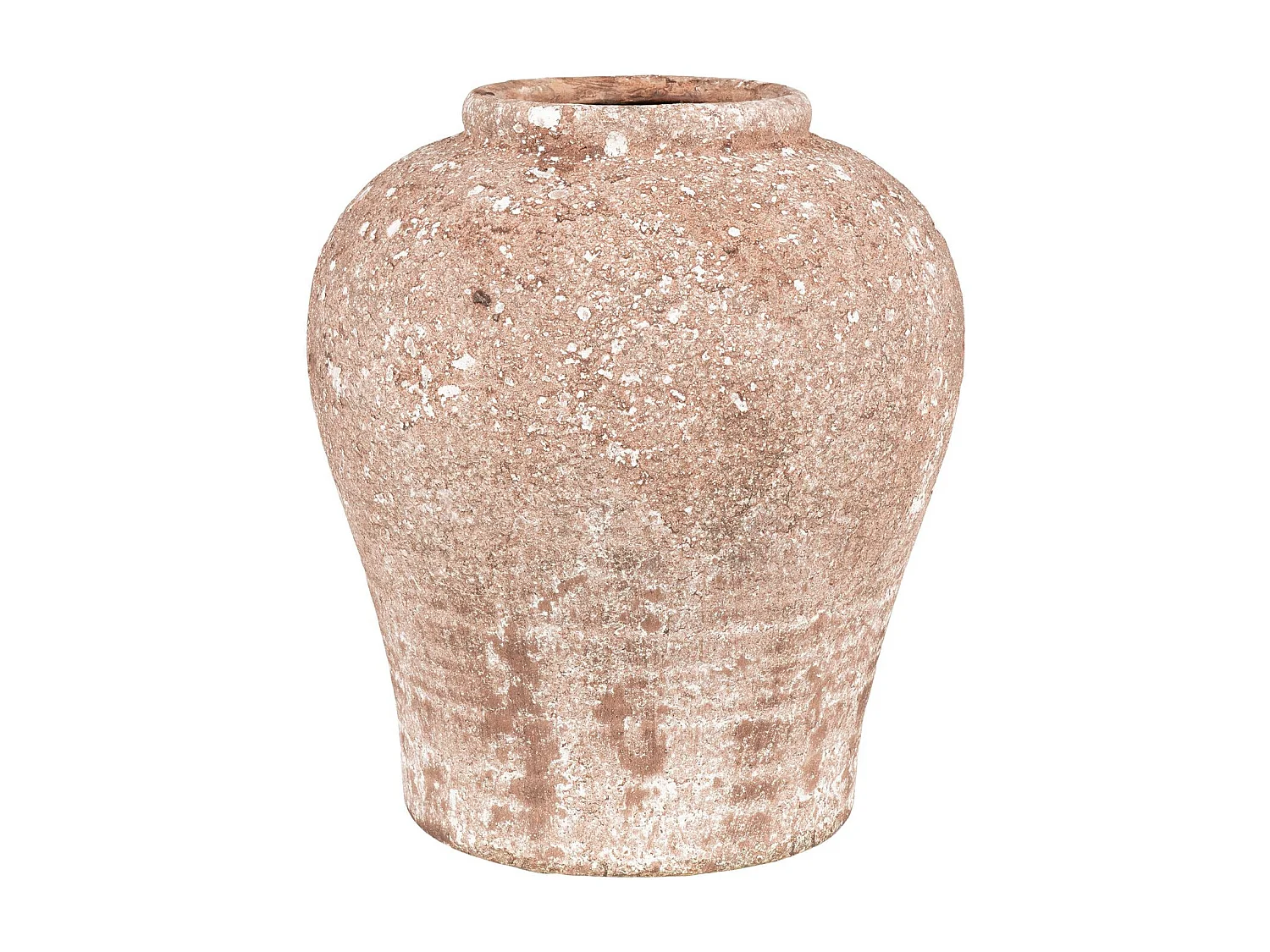 Maceta de cerámica marrón oscuro 24.5 x 24.5 x 27.5 cm