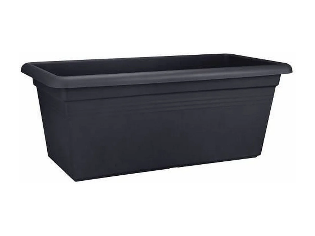 Jardinière 60 - Vivre noir - Extérieur - XXL - 29,5 x 59,2 x 27,7 cm