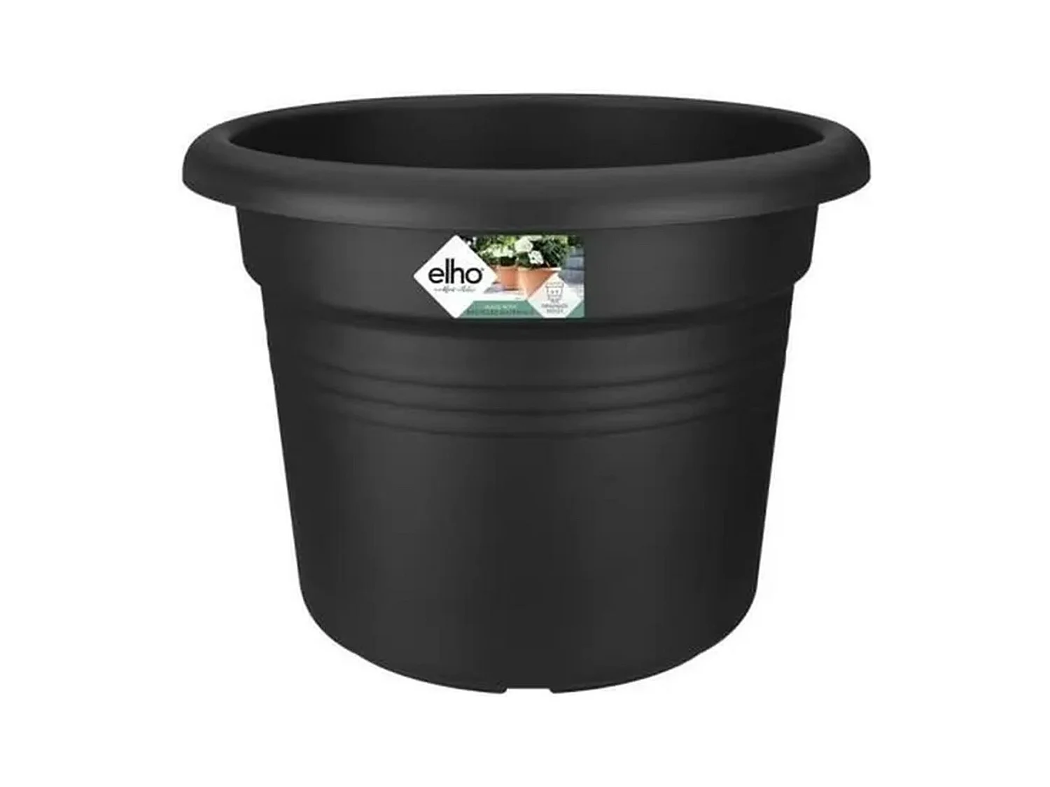 Bac à fleurs Cilinder 65 - Noir Ø 64 x 49 cm