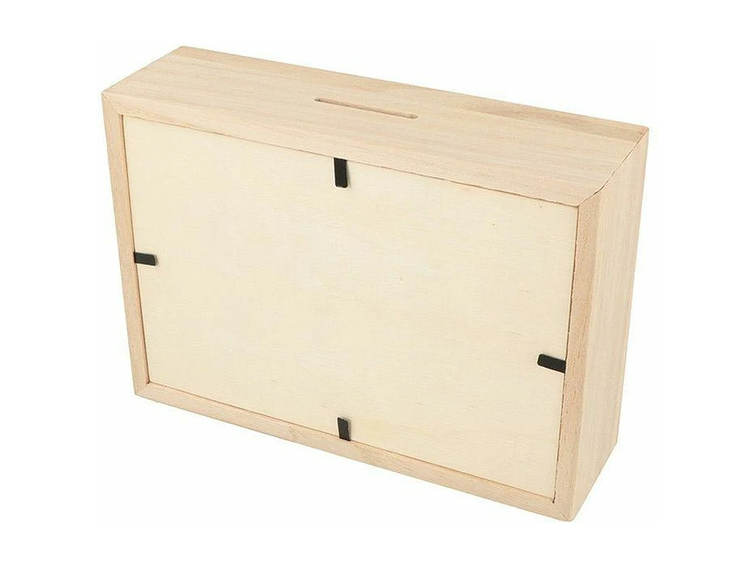 2 huchas con marco de madera para personalizar 12 x 17 cm