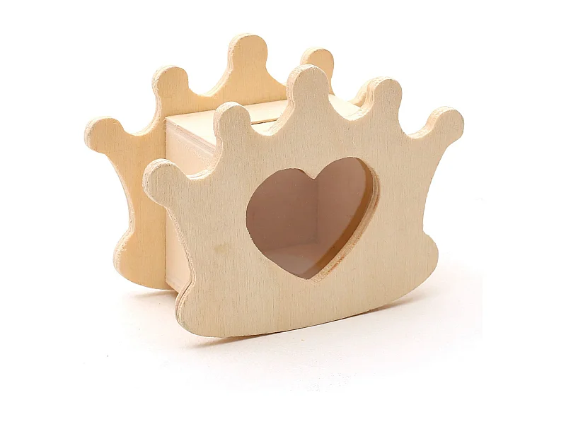 Hucha corona corazón 12 x 9 cm