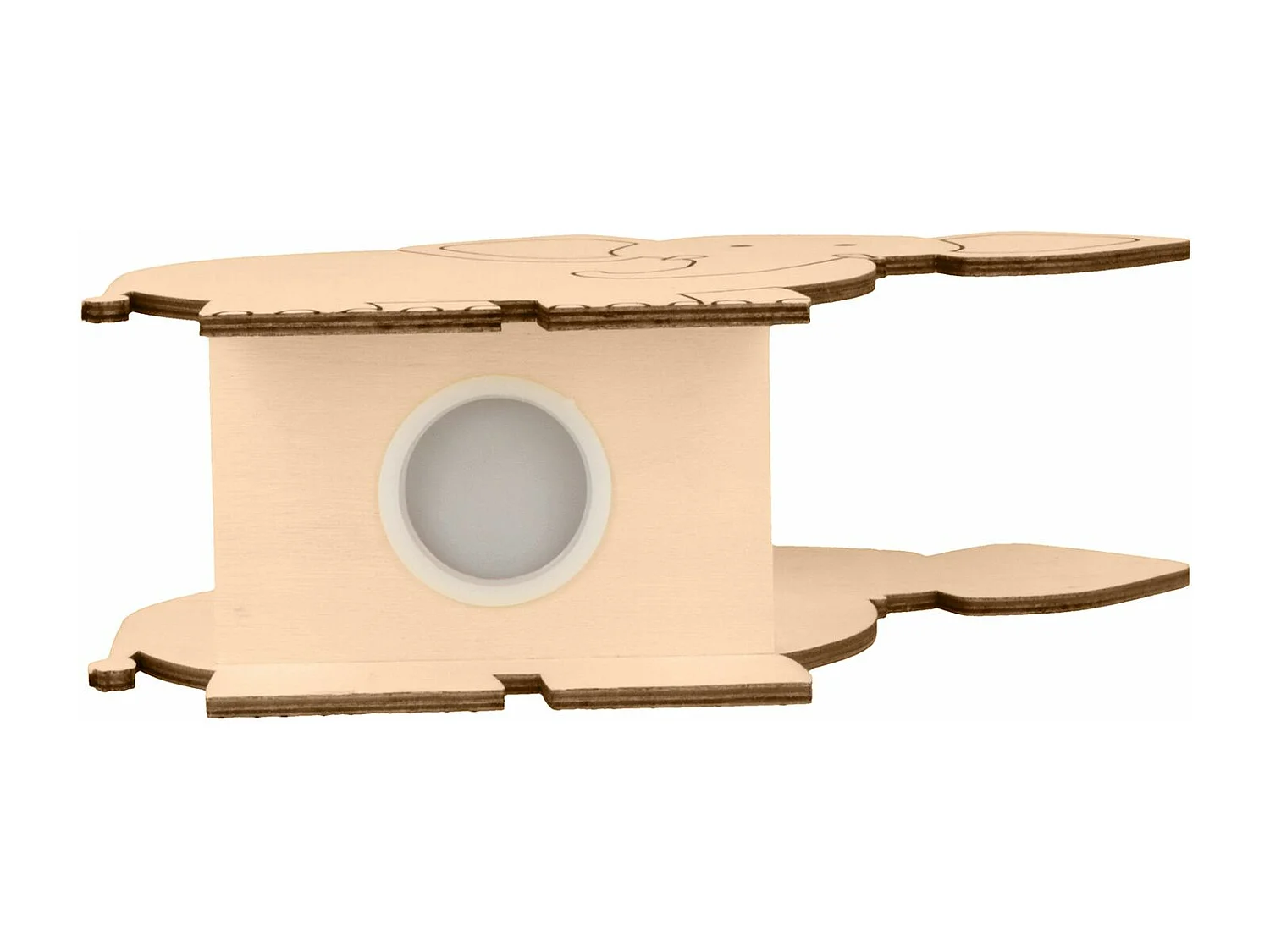 Houten spaarpot in de vorm van een olifant