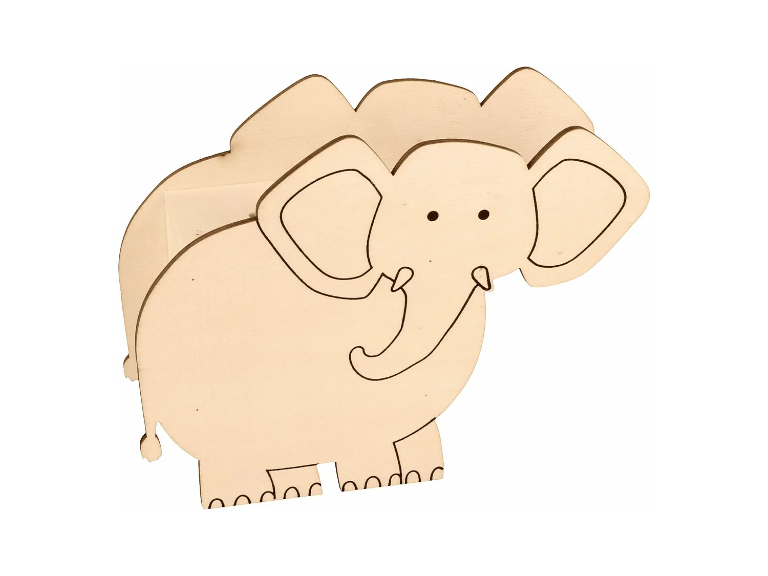 Tirelire éléphant en bois