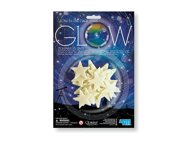 16 im dunkeln leuchtende Sterne 4M