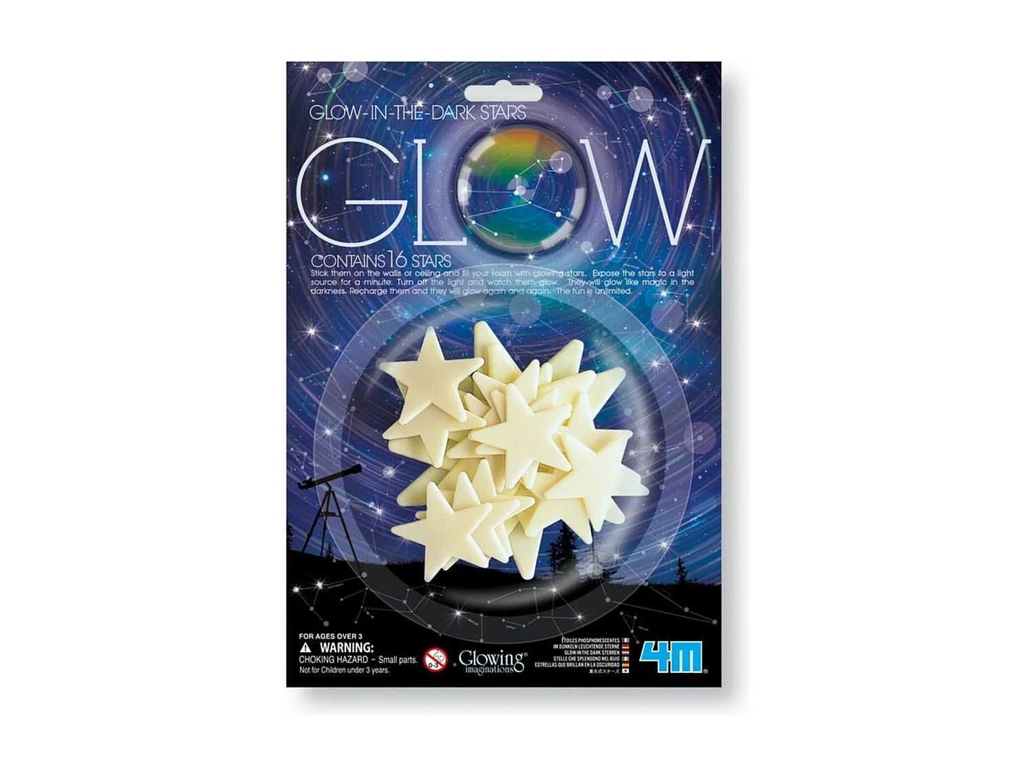 16 im dunkeln leuchtende Sterne 4M