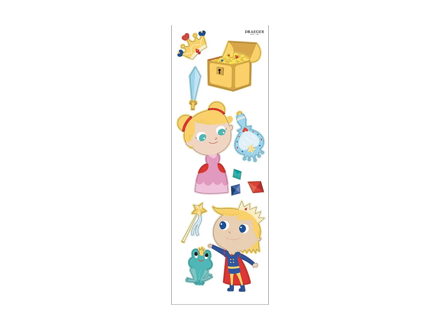 Sticker mural - Princesse et Prince