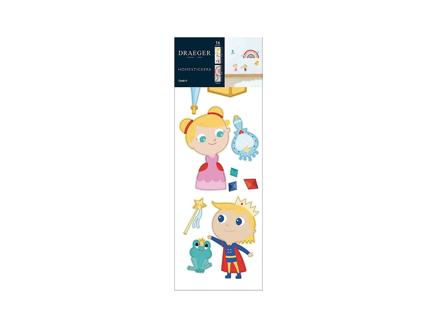 Sticker mural - Princesse et Prince