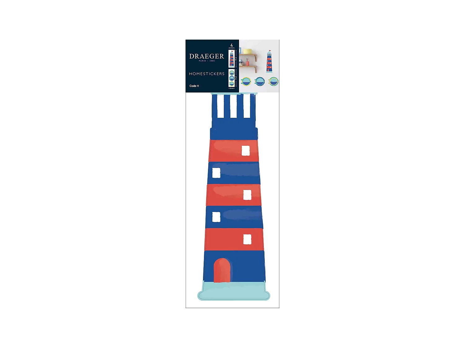 Sticker mural - Phare et hublot