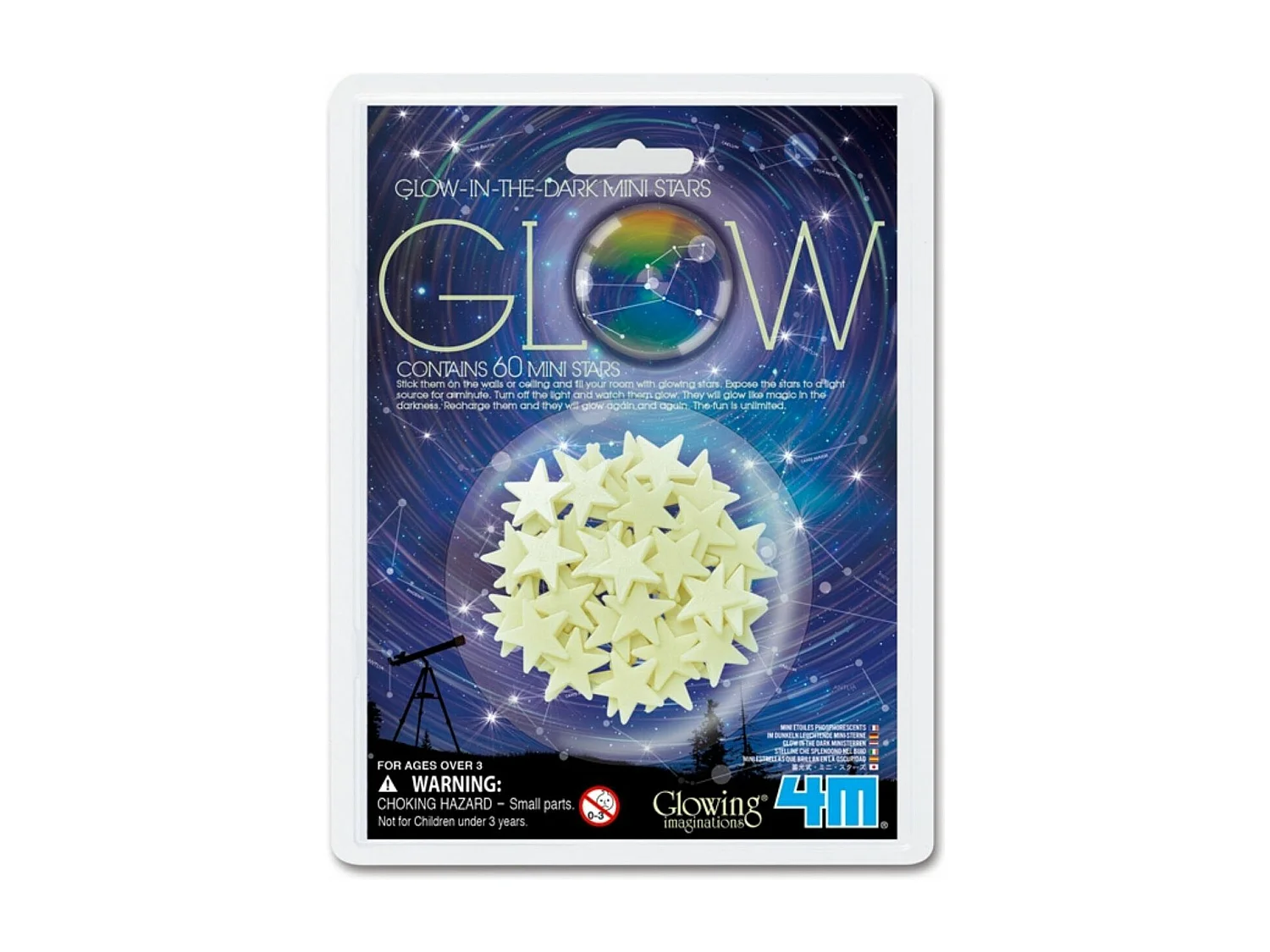 60 im dunkeln leuchtende MiniSterne 4M