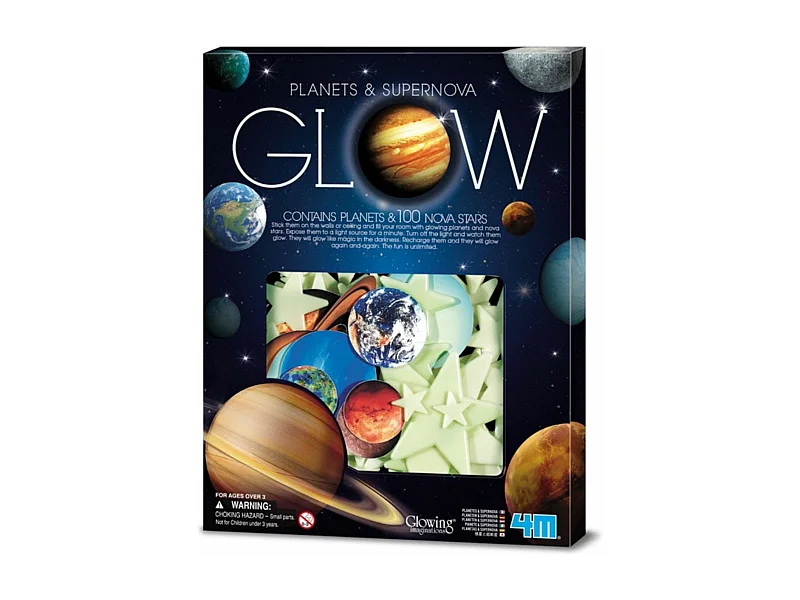 9 Planeten und 100 im dunkeln leuchtende Sterne 4M