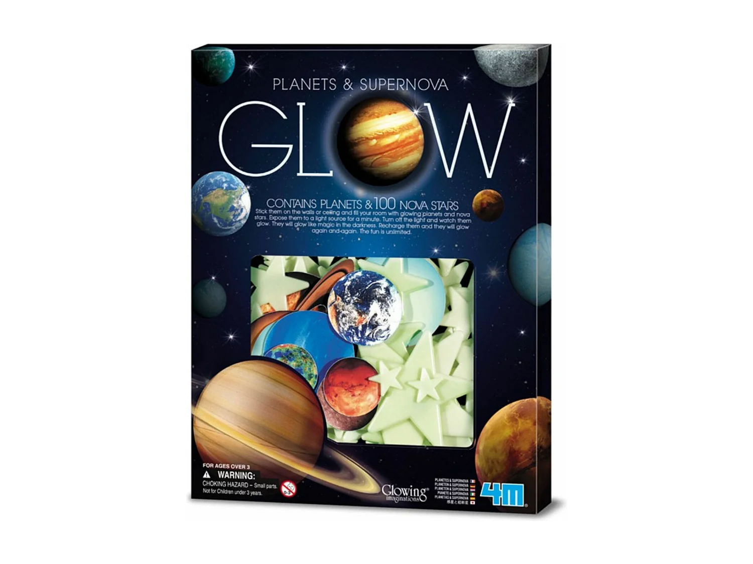 9 planètes et 100 étoiles phosphorescentes 4M