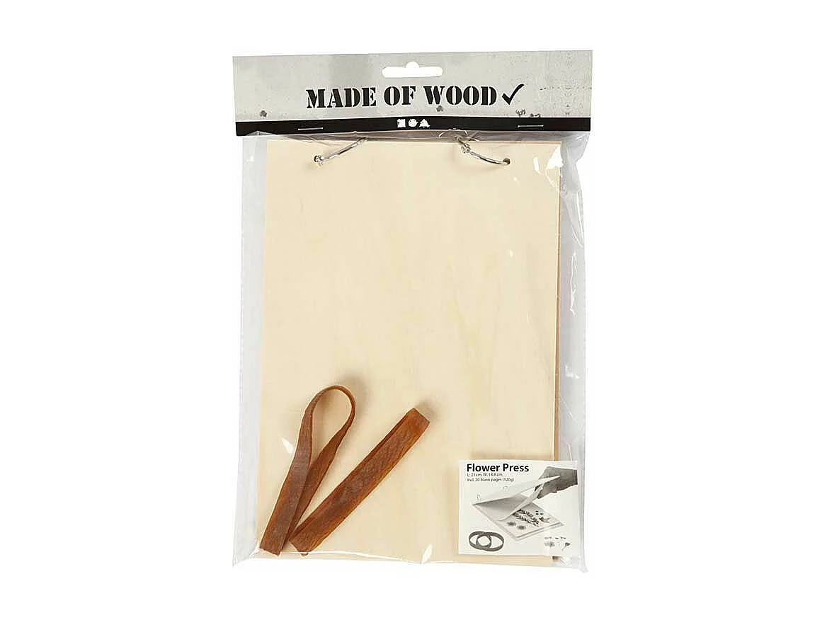 Blumenpresse aus Holz 21 x 14,8 cm