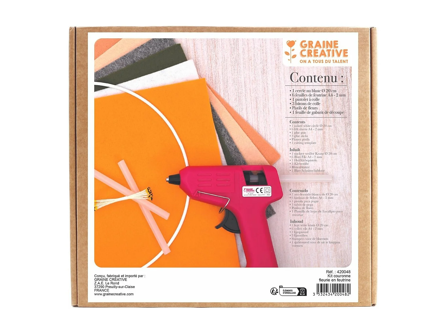 Coffret DIY Couronne Fleurie