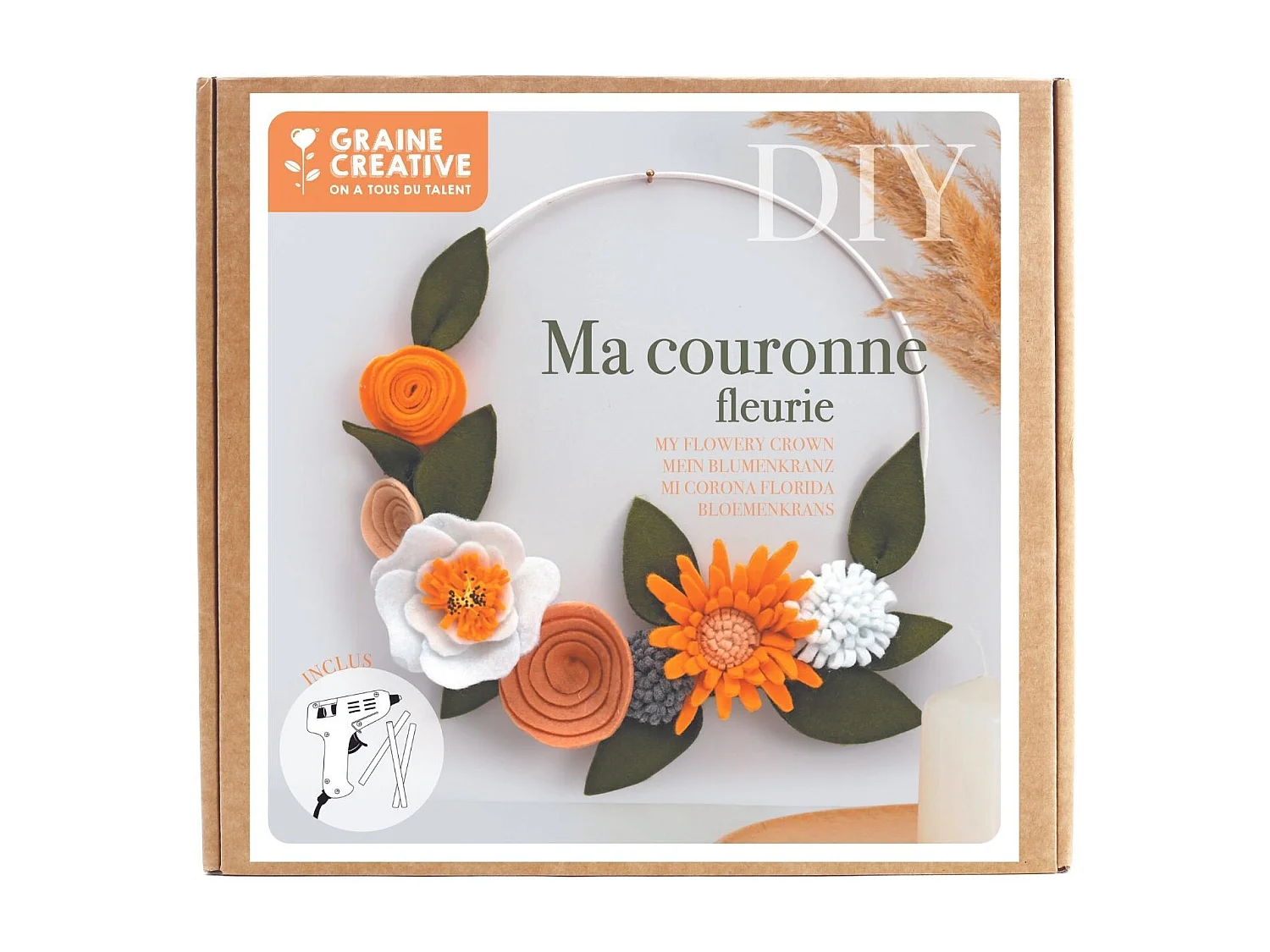 Coffret DIY Couronne Fleurie