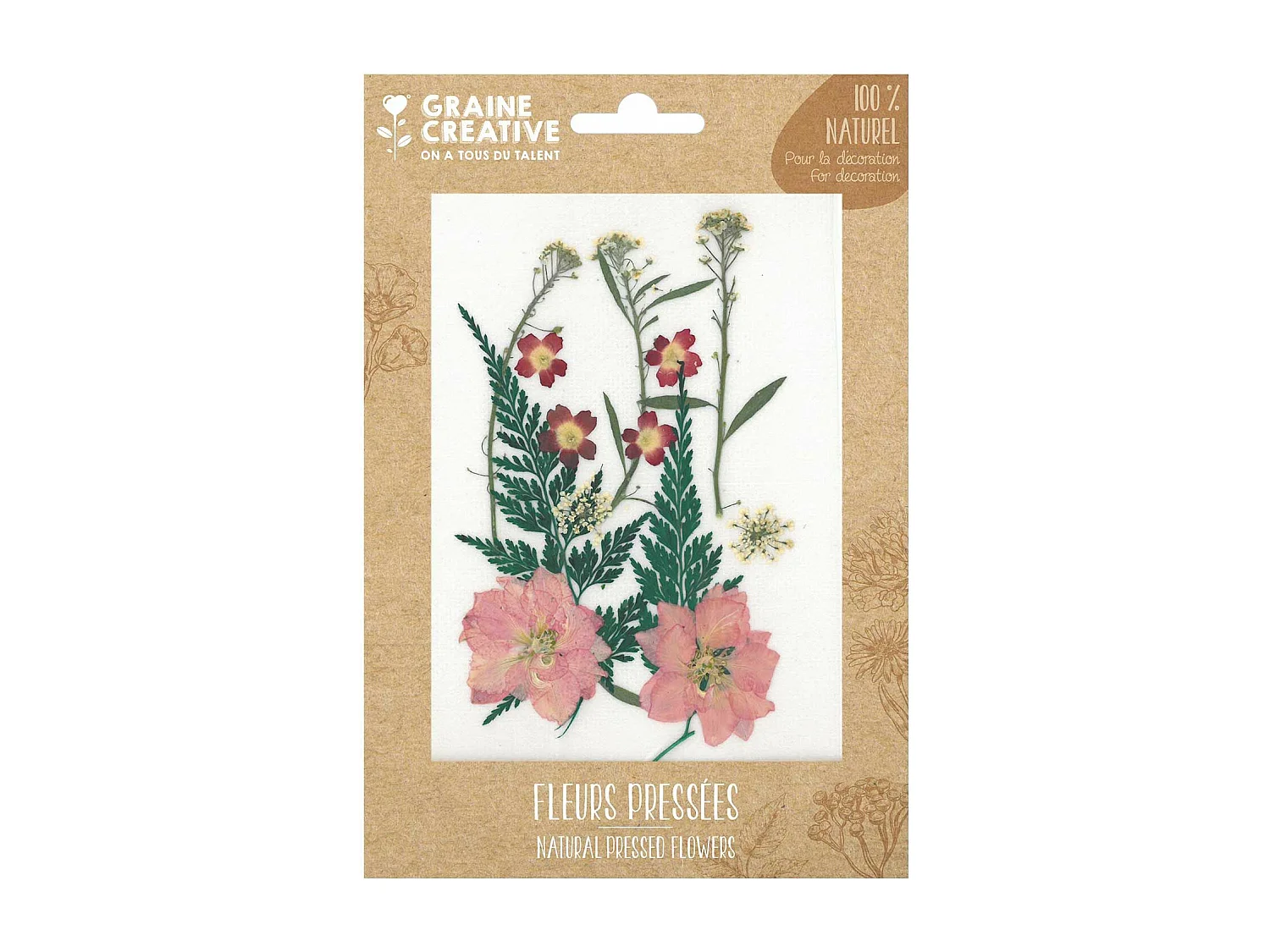 13 geperste bloemen - rode weide