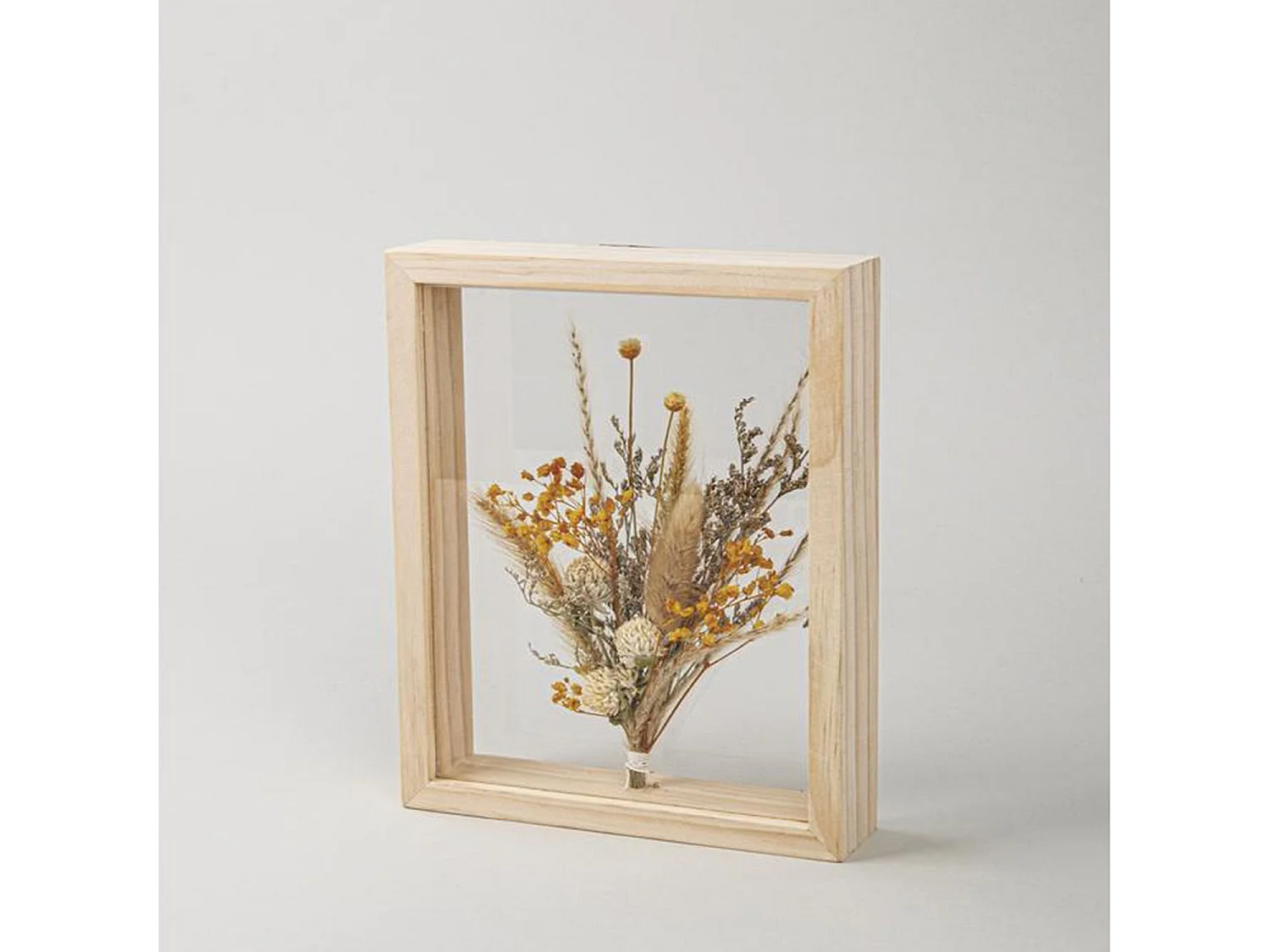 Kit cadre en bois avec fleurs séchées