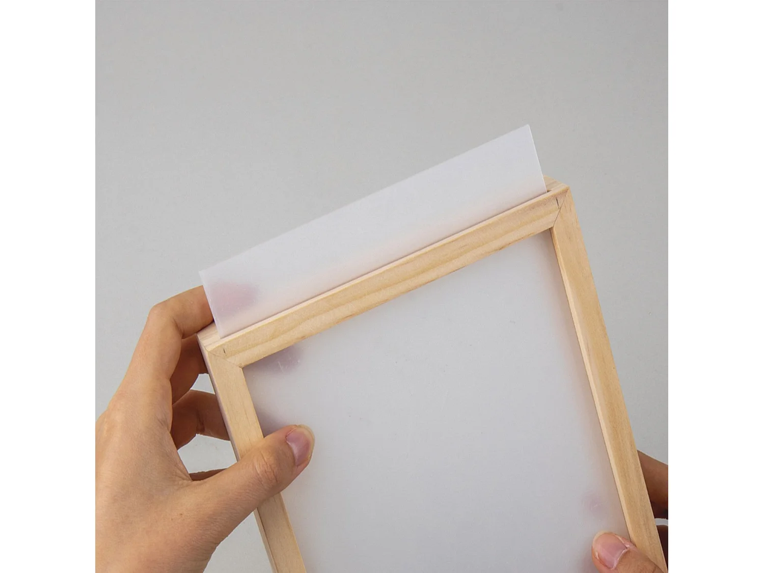 Kit cadre en bois avec fleurs séchées