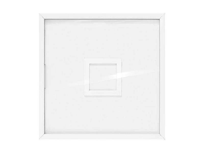 Livre d'or cadre carré bois blanc - 30 x 30 cm