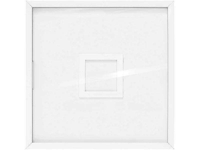 Livre d'or cadre carré bois blanc - 30 x 30 cm