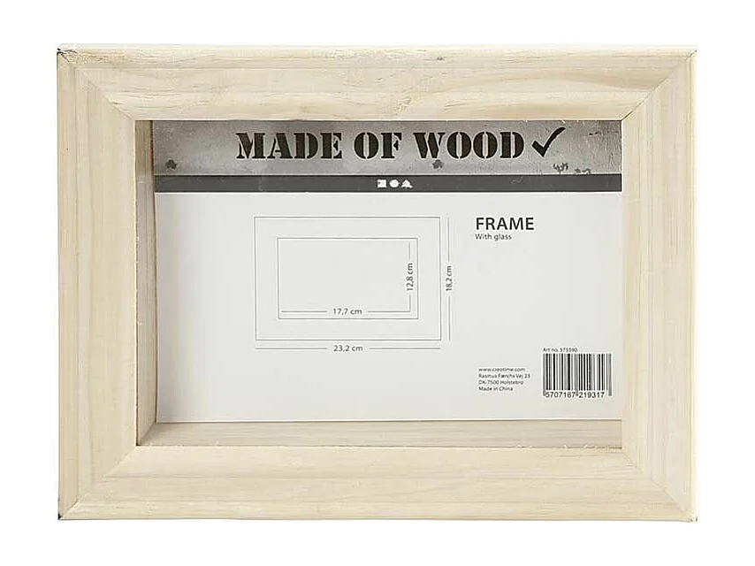 3D houten lijst - 23,2 x 18,2 x 2,5 cm