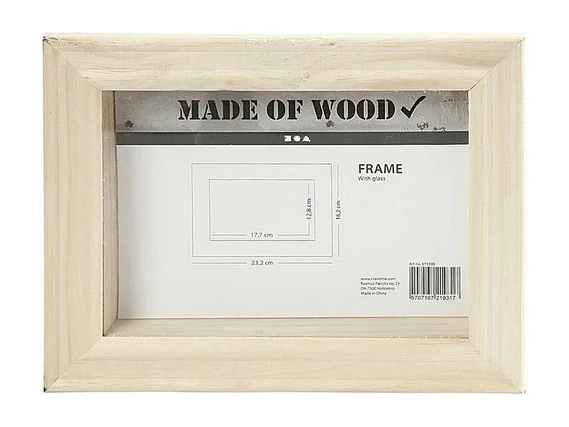 Cadre en bois 3D - 23,2 x 18,2 x 2,5 cm