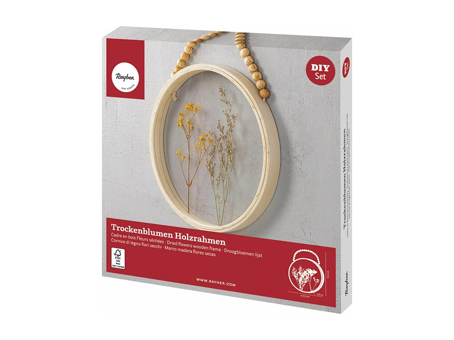 Kit suspension ronde en fleurs séchées