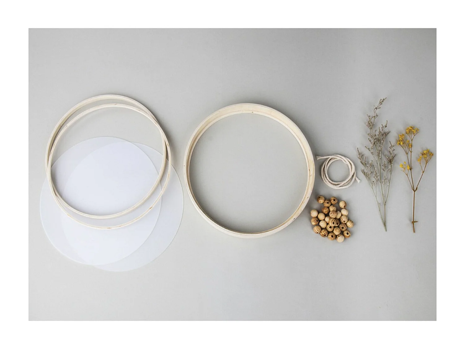 Kit suspension ronde en fleurs séchées