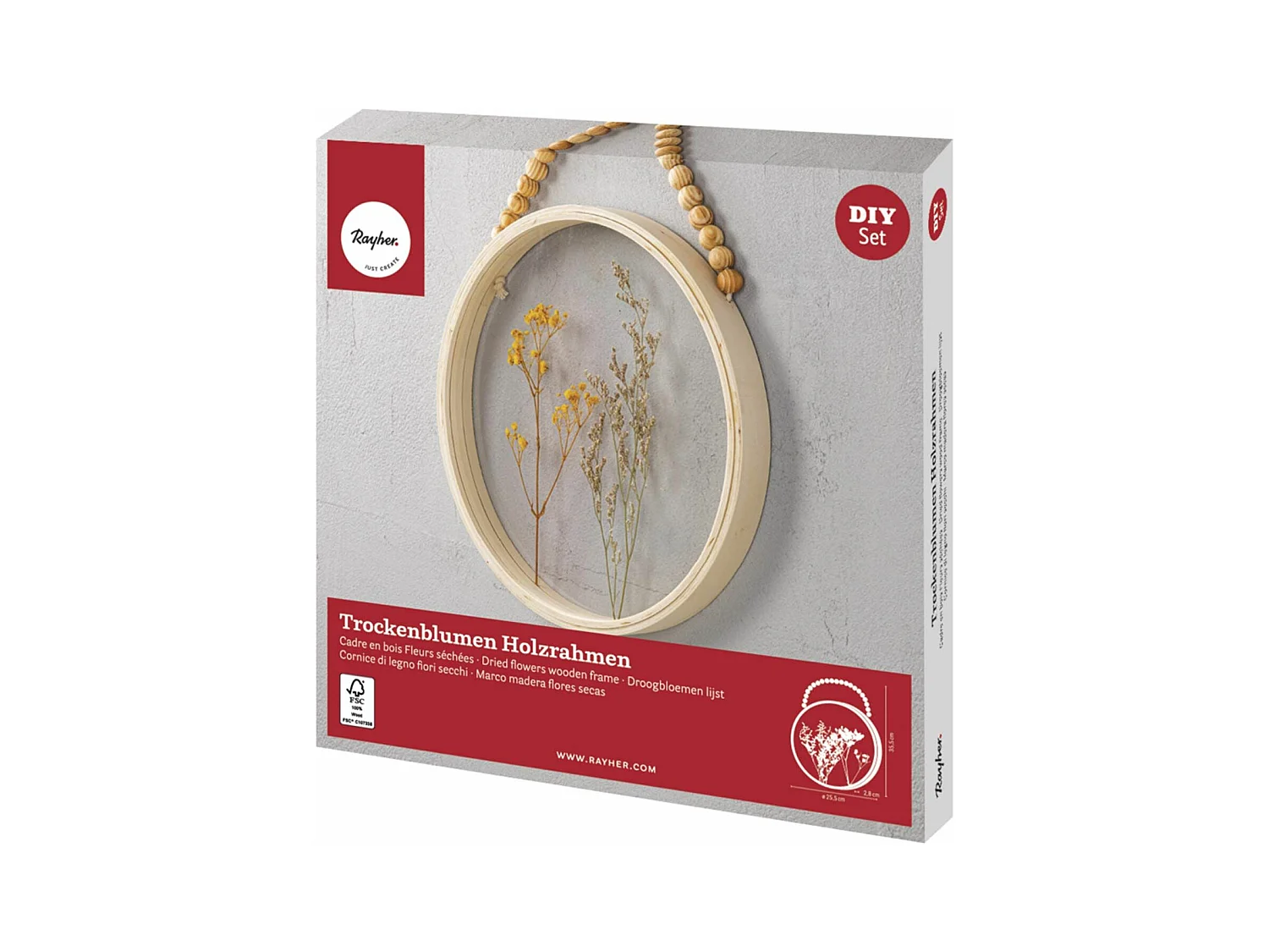 Kit suspension ronde en fleurs séchées