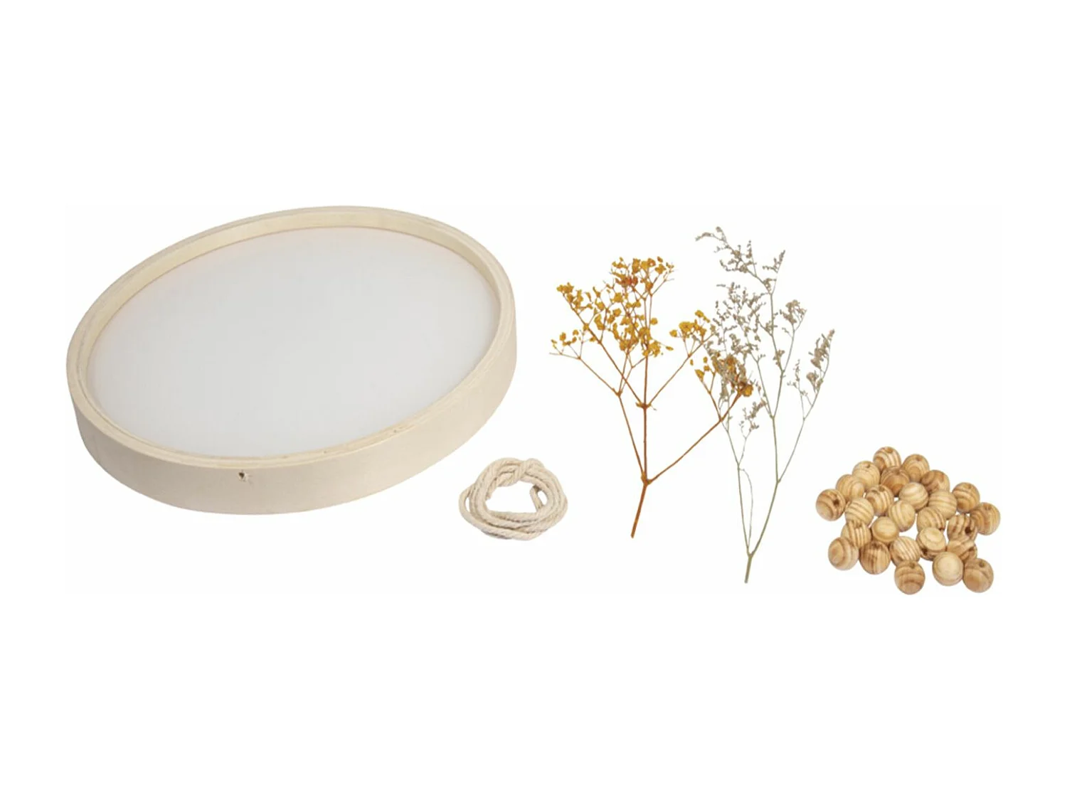 Kit suspension ronde en fleurs séchées