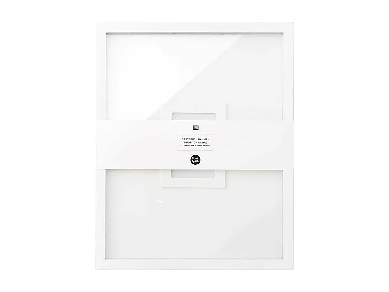 Gästebuch weißer Holzrahmen 24x30 cm