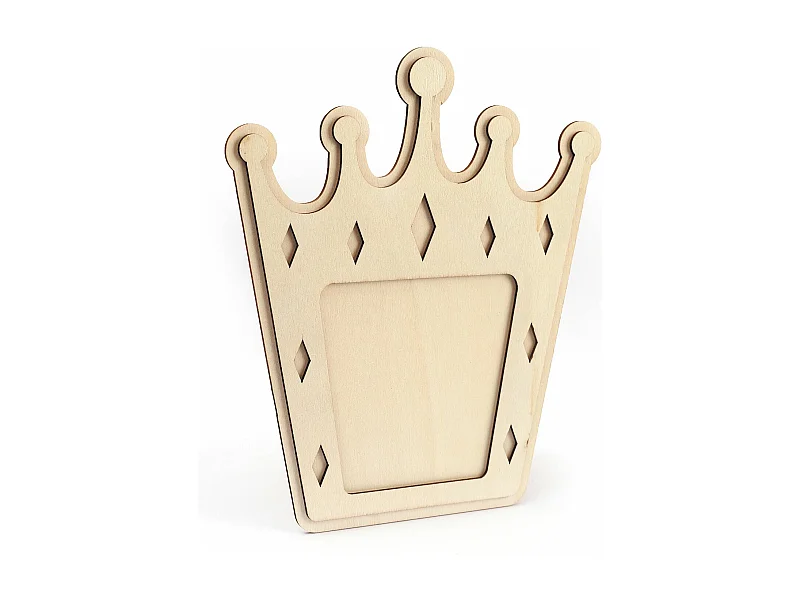 Cornice per foto corona in legno 21,5 x 18 cm