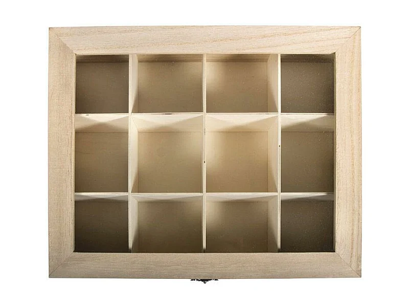 Caja de té de madera