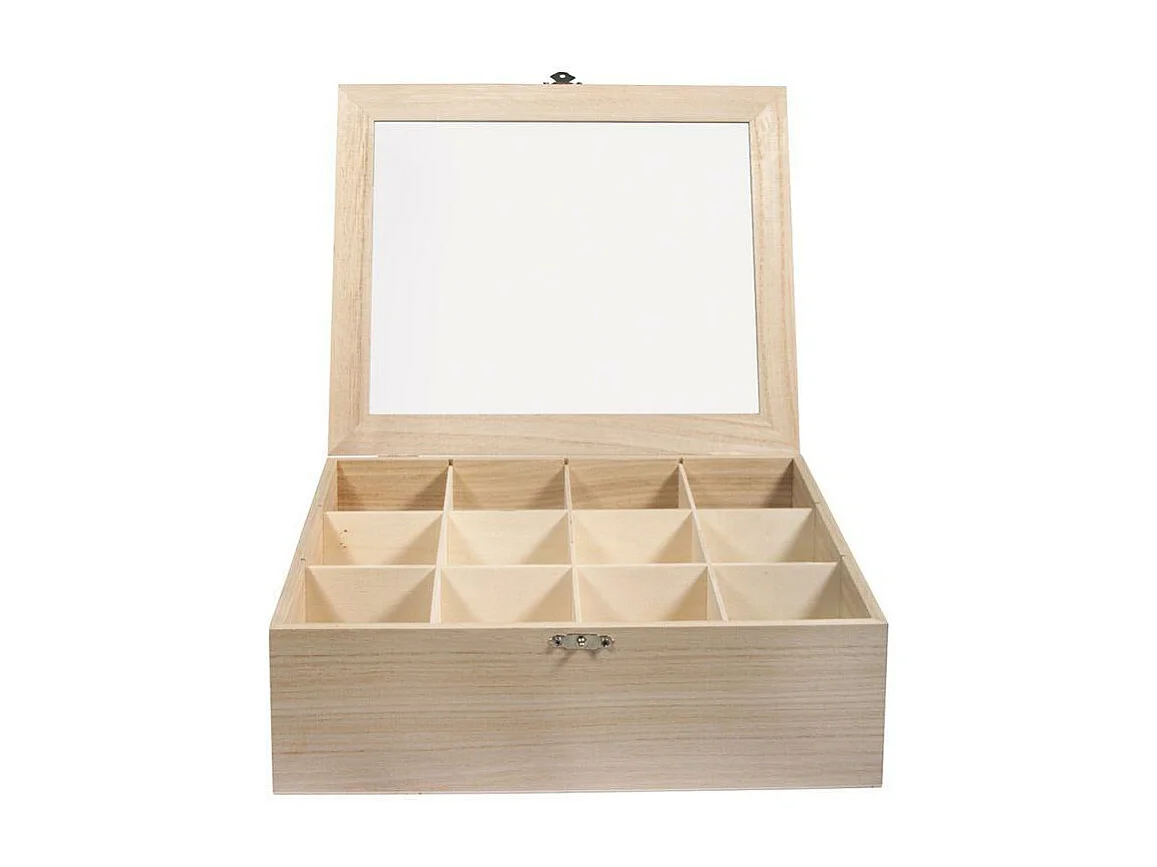 Scatola da tè in legno