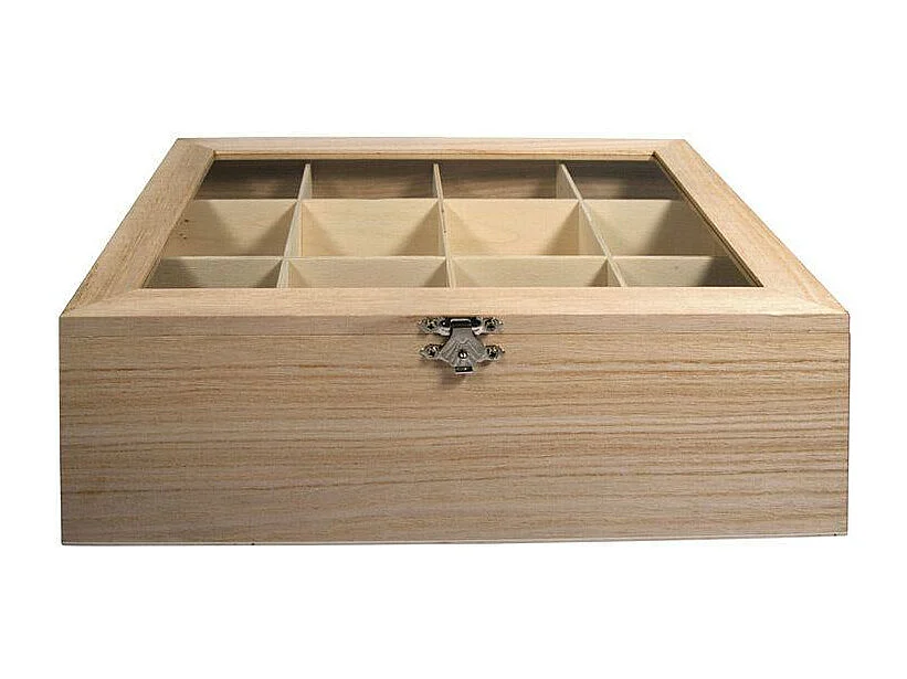 Scatola da tè in legno
