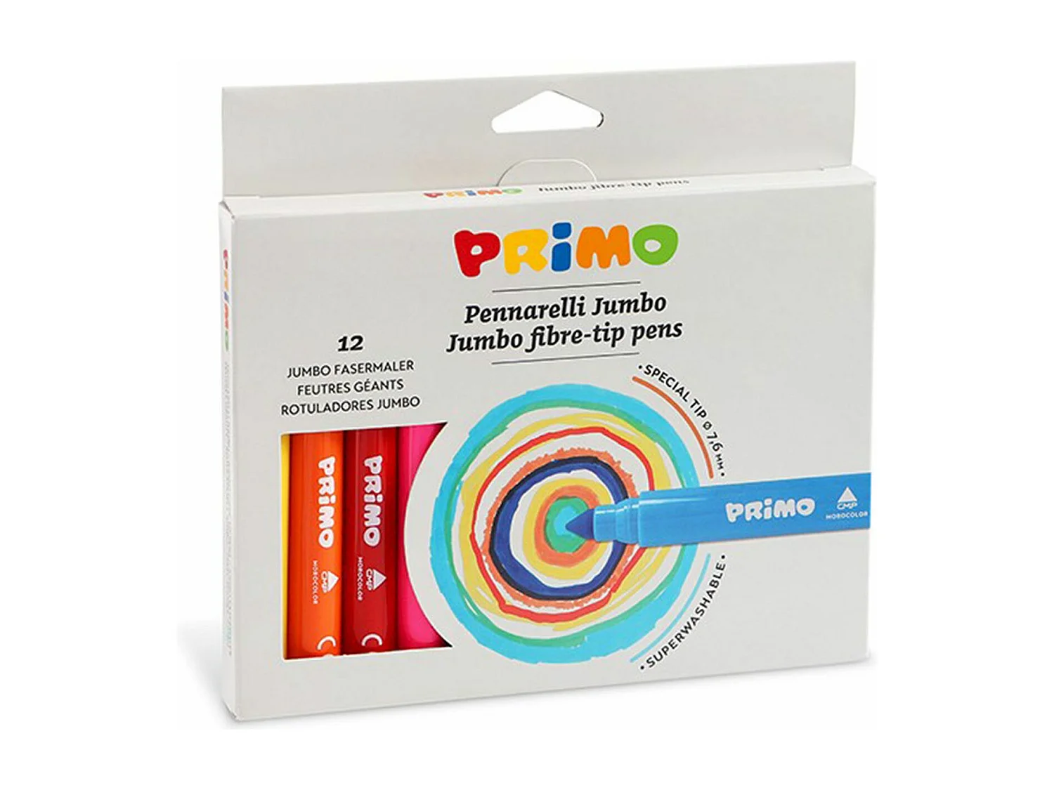 12 gros feutres 'jumbo'