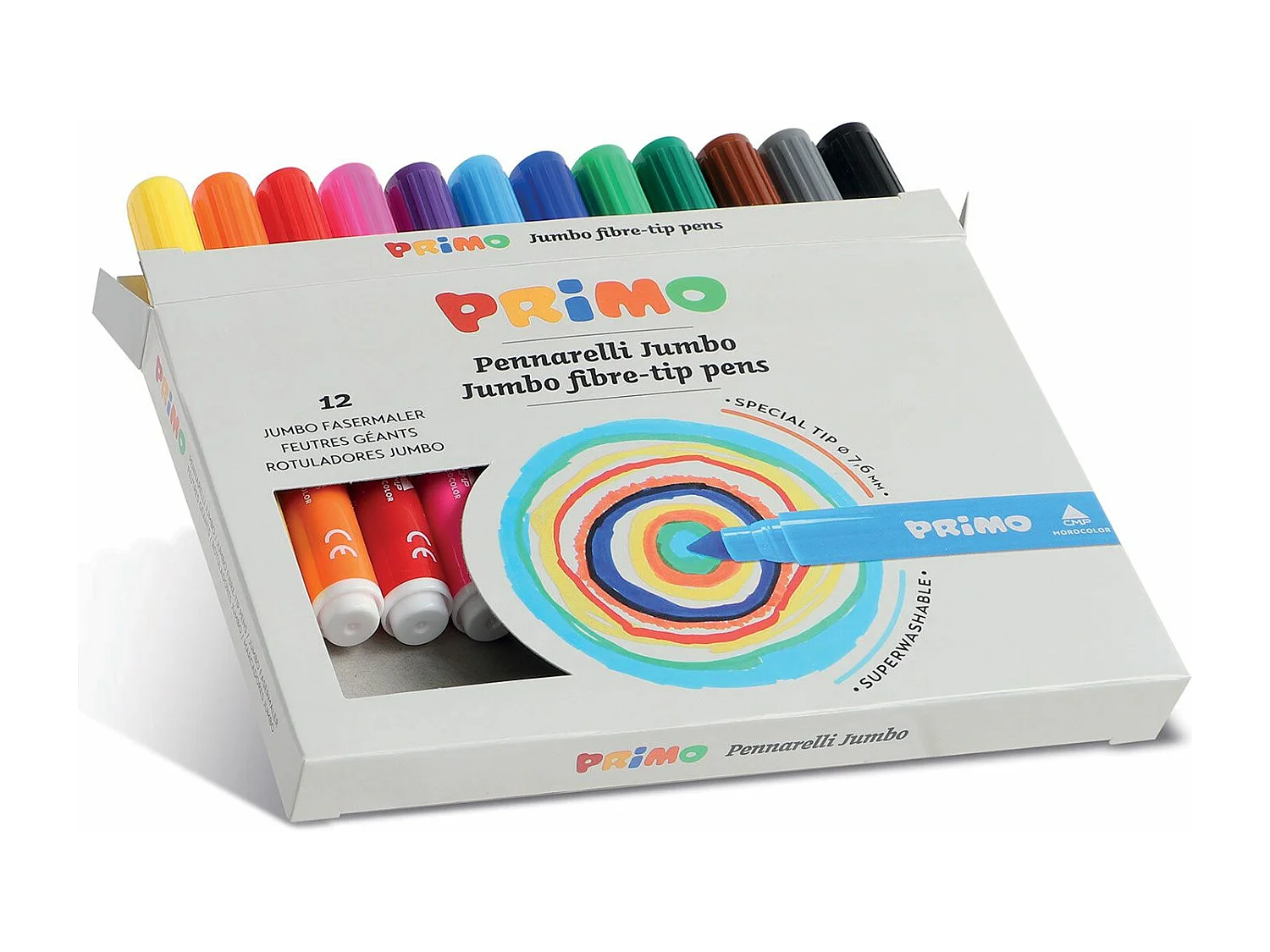 12 gros feutres 'jumbo'