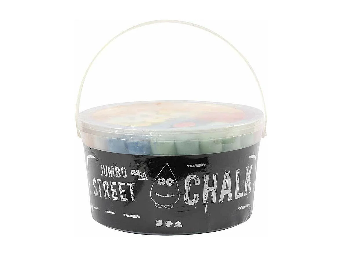 50 tizas grandes para piso - Colores surtidos