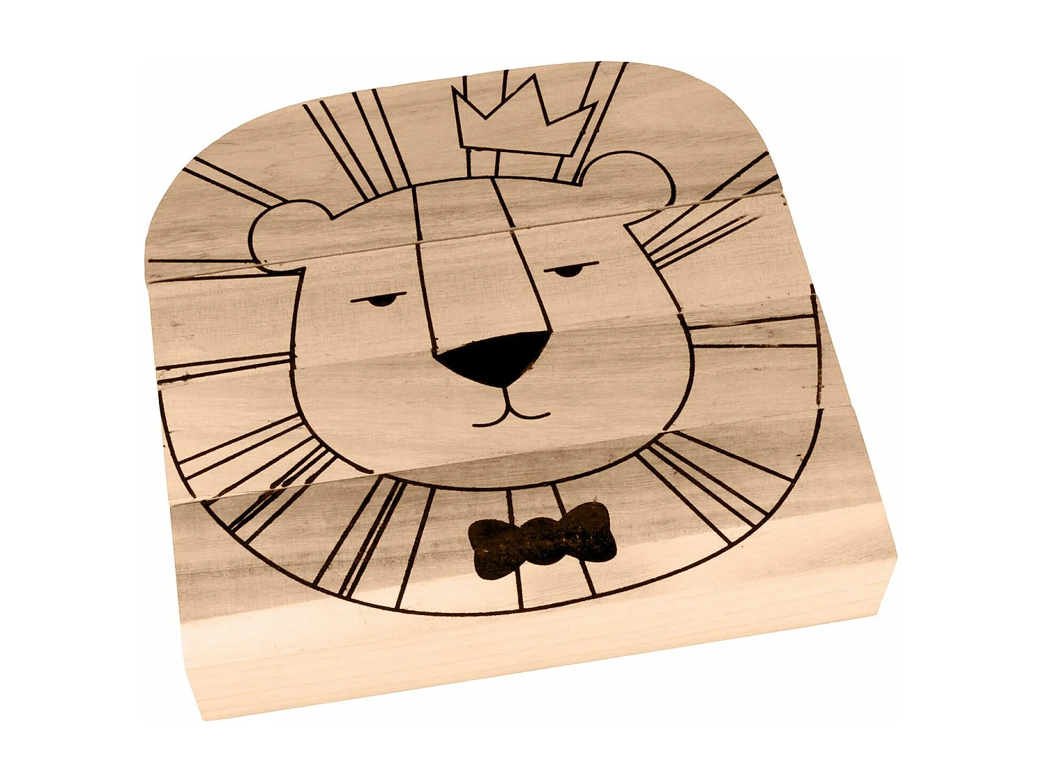 Houten leeuwen stemmingspuzzel